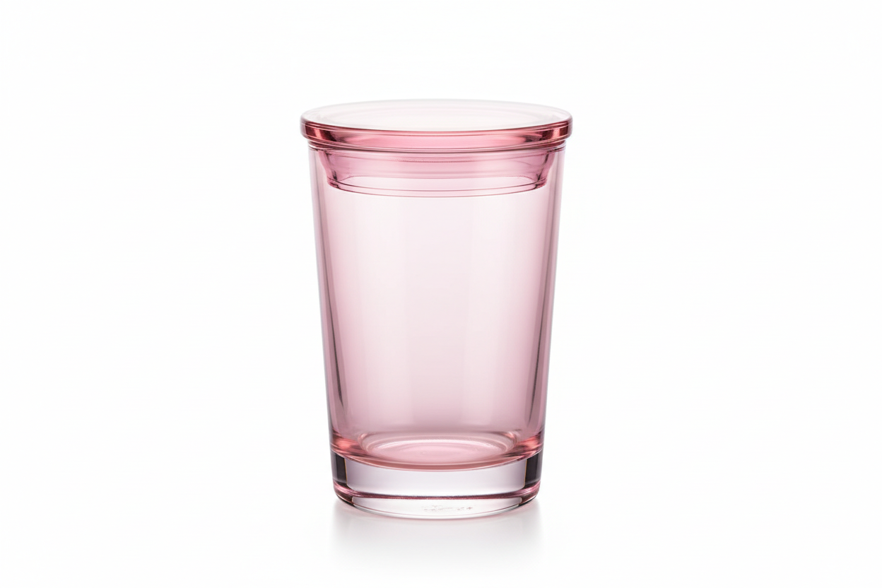 Glass Tumbler with Lid